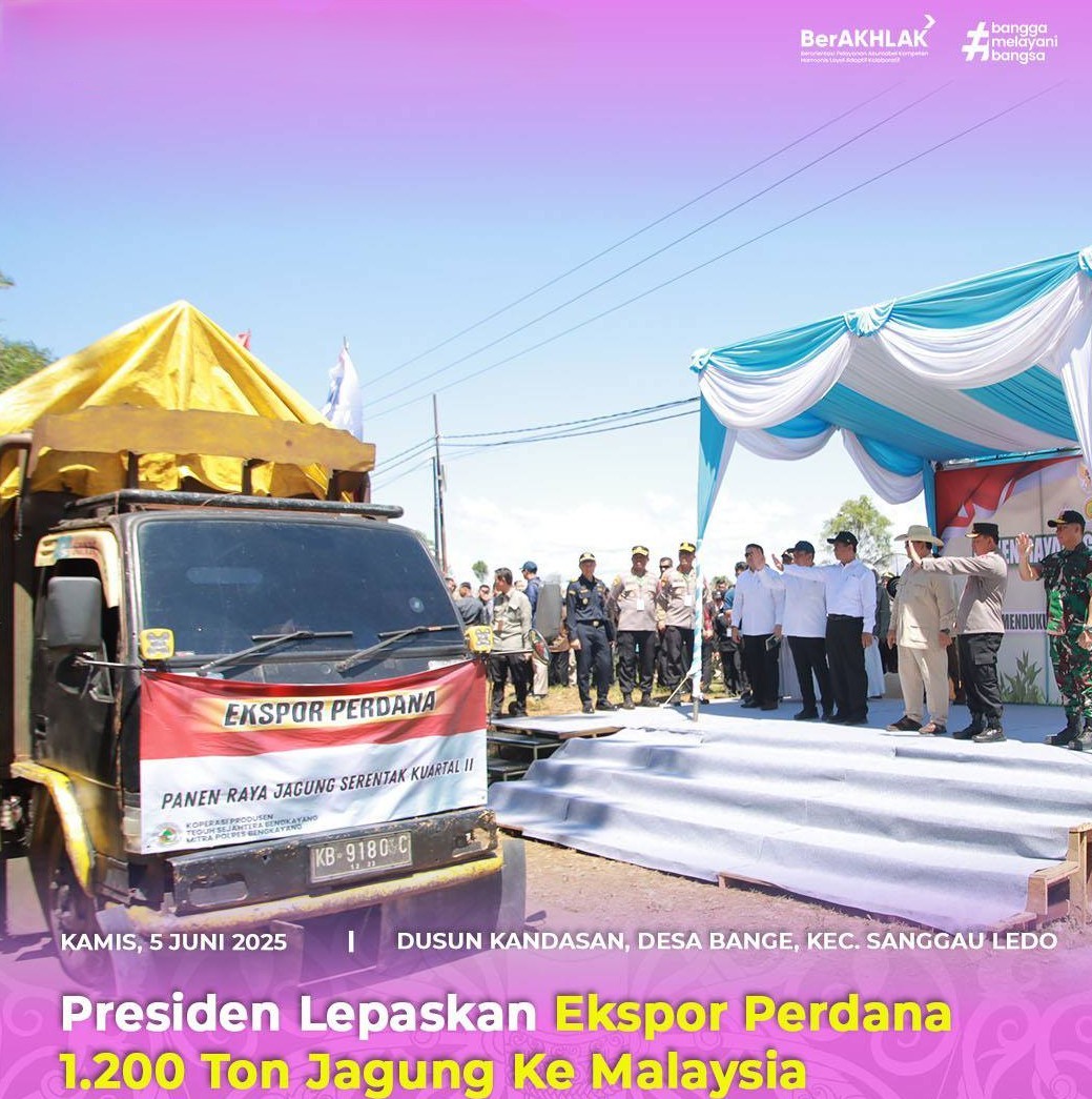 PANEN JAGUNG RAYA SEBAGAI MOMENTUM PENYERAPAN TENAGA KERJA DI KALIMANTAN BARAT